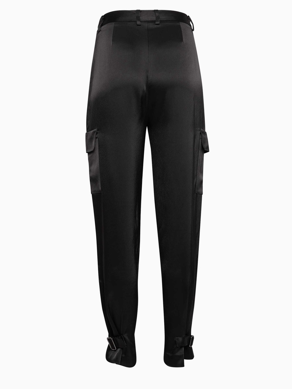 Aritzia Babaton Refined Satin Cargo Pants Black Size 00 - Picture 2 of 2